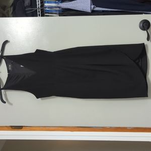 Black mini wrap dress